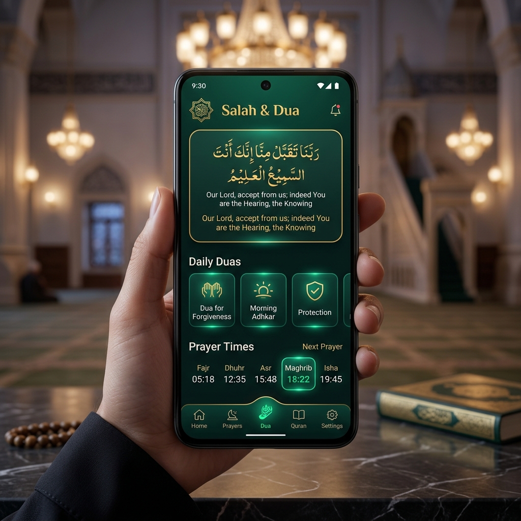 Salah & Dua App Interface